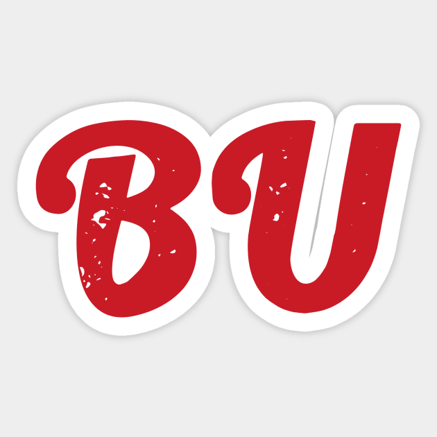 BU Retro Sticker by Rosemogo